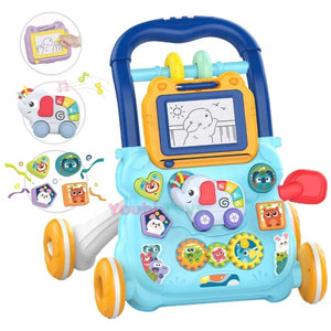 Trotteur pour bébé  2 en 1  BLEU