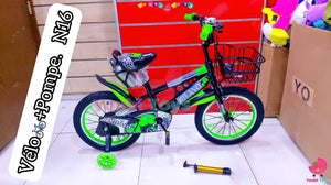 Vélo pour enfants 16 pouces VERT