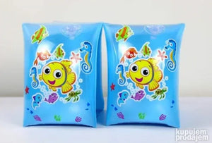 Brassards Gonflables Bleus avec Motifs Poissons – Fun & Sécurité pour Enfants