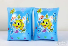Brassards Gonflables Bleus avec Motifs Poissons – Fun & Sécurité pour Enfants