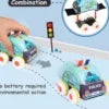 Tapis de jeu pour bébé Tapis pliant pour activité rampante Gym Cartoon Non-toxic Cloth Fabric Toys Car Traffic Baby Play Mat
