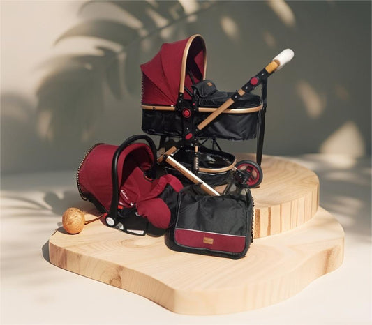 Poussette Urbaine Belecoo Réversible Originale Avec Sac et Maxi Cosi 3 en 1