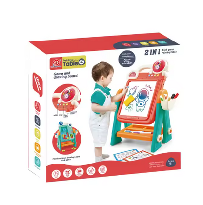 Tableau de peinture à écrire pour enfants jouets éducatifs 2 en 1