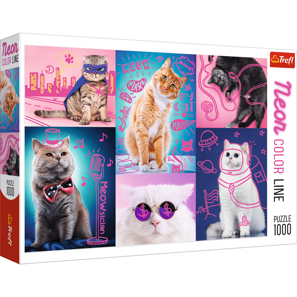 puzzle 1000 pcs Chats sympas trefl