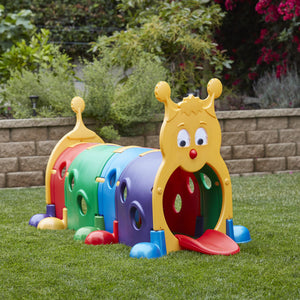 Tunnel ramper maternelle enfants jouets éducatifs grande aire de jeux extérieure intérieur elfe chenille perceuse