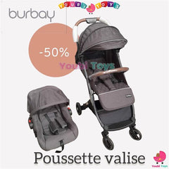 Poussette Duo Valise – BURBAY   GRIS