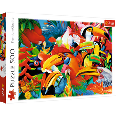 puzzle 500 pcs Oiseaux colorés
