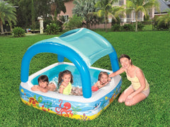 Bestway – piscine gonflable à baldaquin rectangulaire de 52192 m x 1.47m x 1.47m, piscine de jeu de 58 "x 58" x 48 ", 1.22