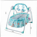 Berceau électrique Pour Bébé - 4 Vitesses De Balancement, 12 Berceuses, Bluetooth, Moustiquaire Et Housse Lavable - Jusqu’à 18 Kg (0-18 Mois) - 9