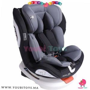 360 DEGRÉS SIEGE AUTO ISOFIX BURBAY BLACK