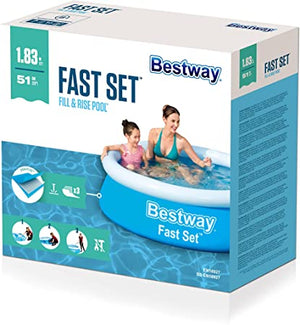 Bestway 57392 Piscine hors sol Fast Set™ ronde diamètreètre 183 x 51 cm