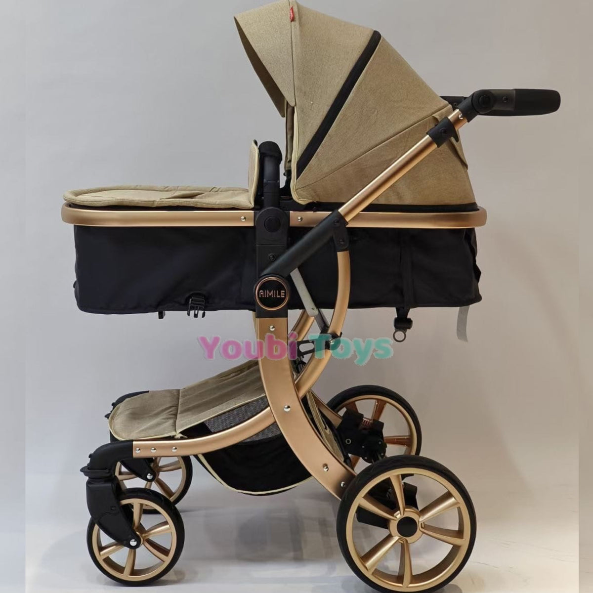 Poussette aimile de luxe 0-36mois  BEIGE