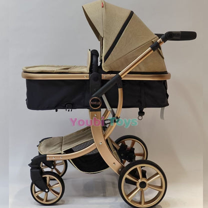 Poussette aimile de luxe 0-36mois  BEIGE