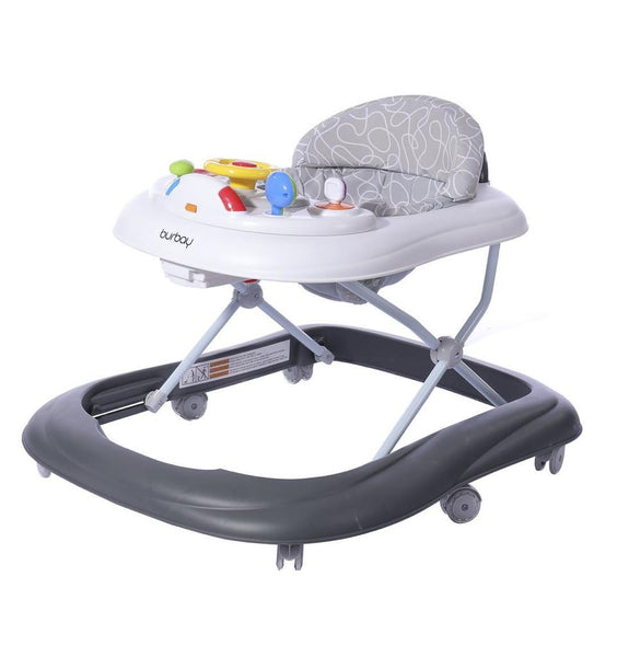 Trotteur- Youpala bébé Burbay gris & blanc