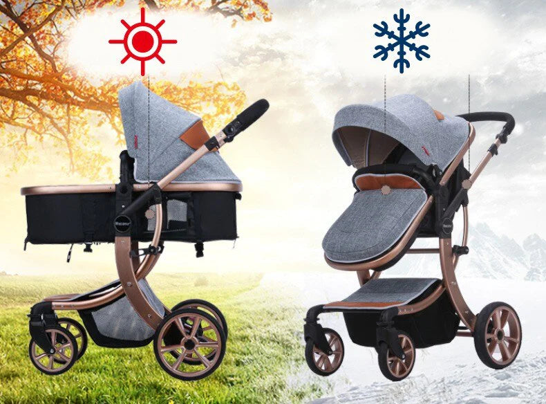 Poussette aimile de luxe 0-36mois  BLEU