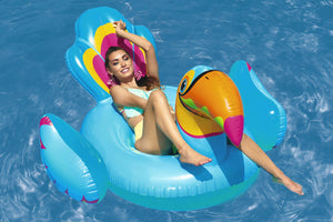 Bestway - Bouée XXL chevauchable Toucan 207 x 150 cm
