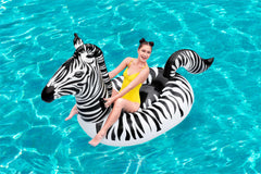 Bestway Schwimmtier Zebra mit LED-Licht 254 x 142 cm Animal de Natation Zèbre avec lumière, 41406, 0