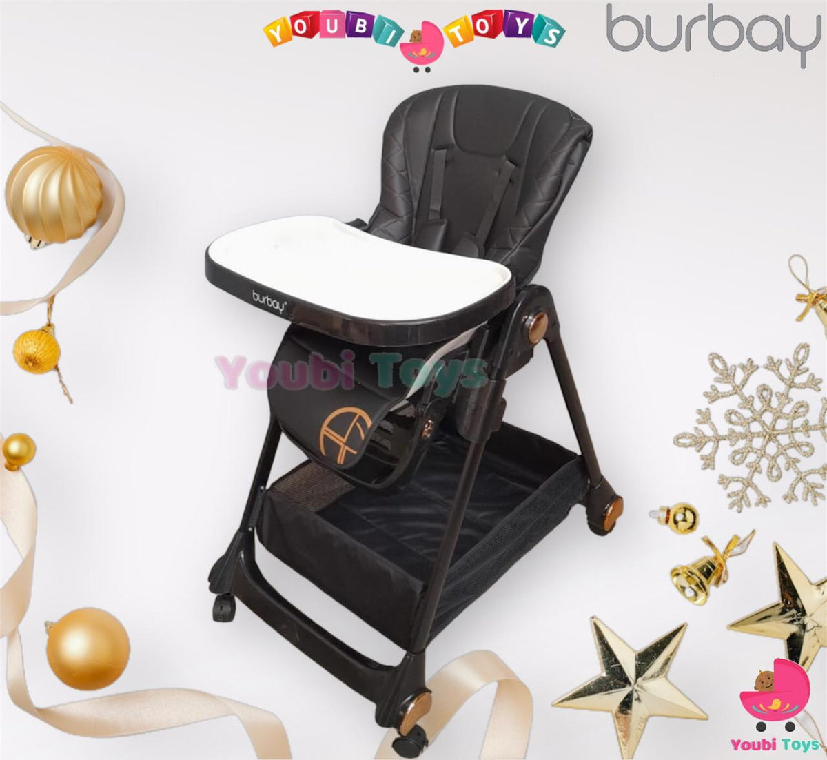 Chaise haute – Burbay  noir