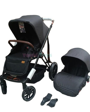 poussette pour bébé Avec siège d'auto / NOIR