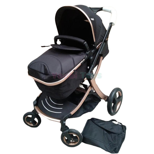 Poussette tendance en aluminium NOIR