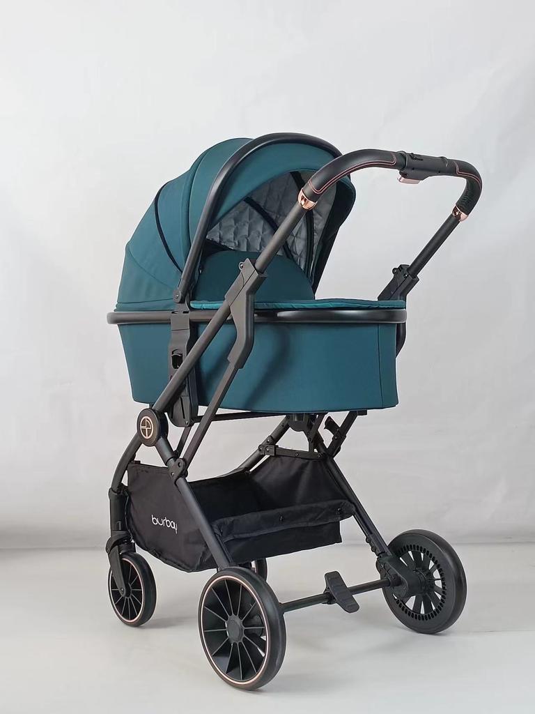 BURBAY poussette bébé 3 en 1  VERT