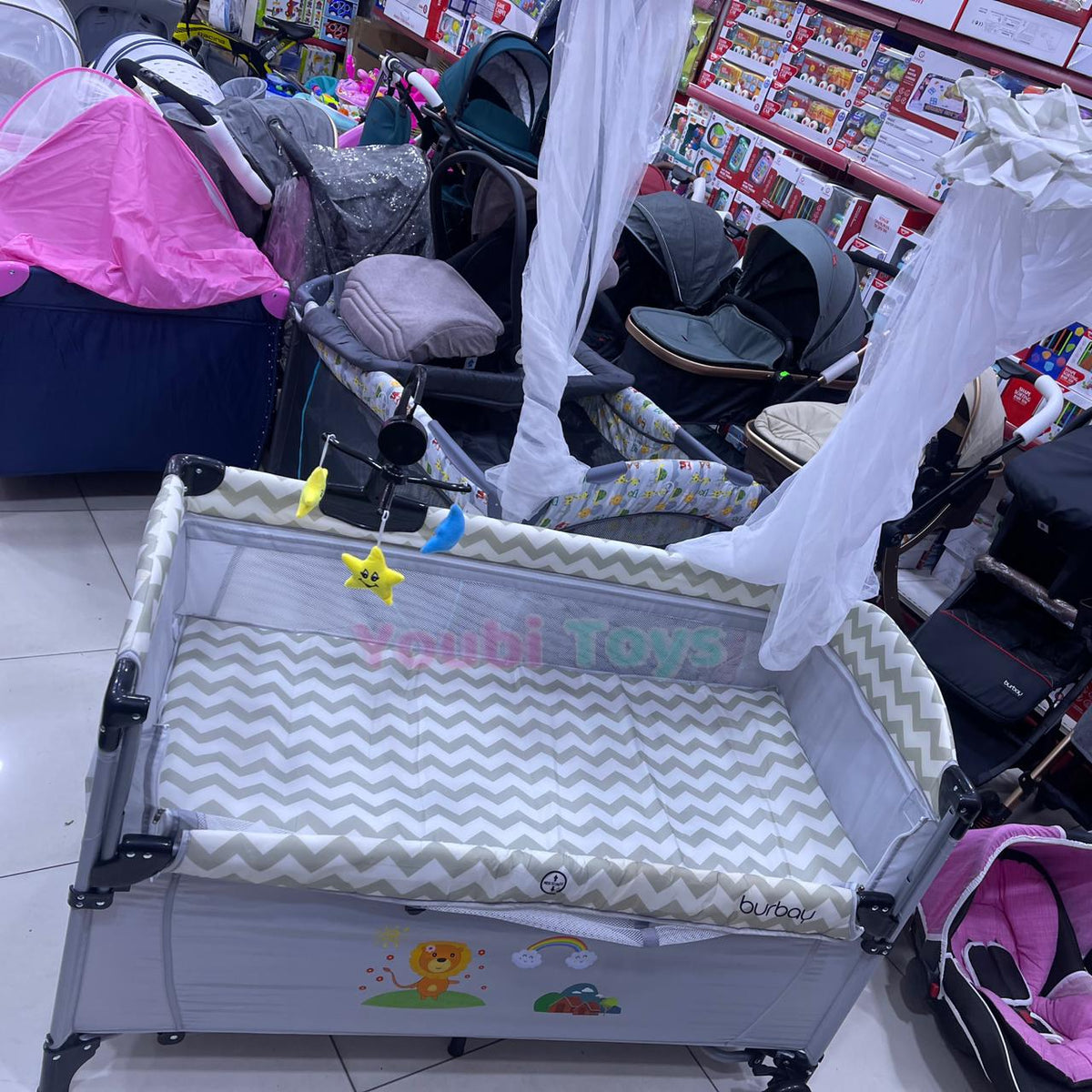 Lit bébé Cododo Parc 3 en 1 – BURBAY