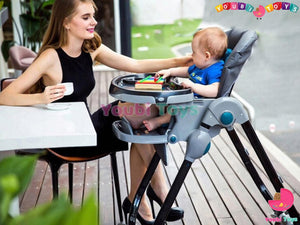 Teknum bébé dinant la chaise multifonctionnelle pliante portable enfant bébé ajuster siège nourrissons table