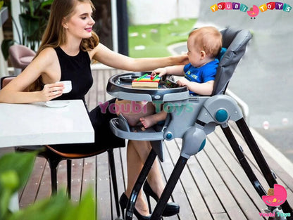 Teknum bébé dinant la chaise multifonctionnelle pliante portable enfant bébé ajuster siège nourrissons table  ROUGE