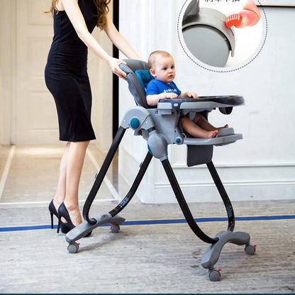 Teknum bébé dinant la chaise multifonctionnelle pliante portable enfant bébé ajuster siège nourrissons table  ROUGE