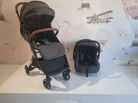 Poussette Duo Valise – Boyi   NOIR