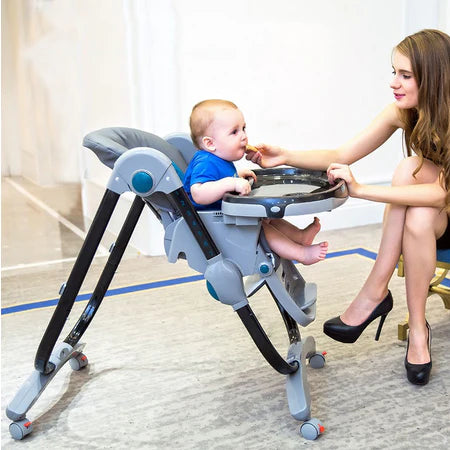 Teknum bébé dinant la chaise multifonctionnelle pliante portable enfant bébé ajuster siège nourrissons table  ROUGE