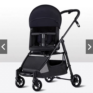 Poussette bébé de luxe pliable BLACK