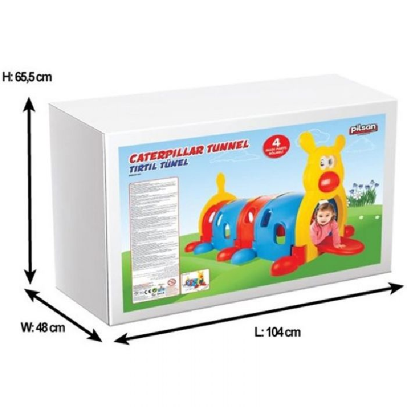 Tunnel ramper maternelle enfants jouets éducatifs grande aire de jeux extérieure intérieur elfe chenille perceuse