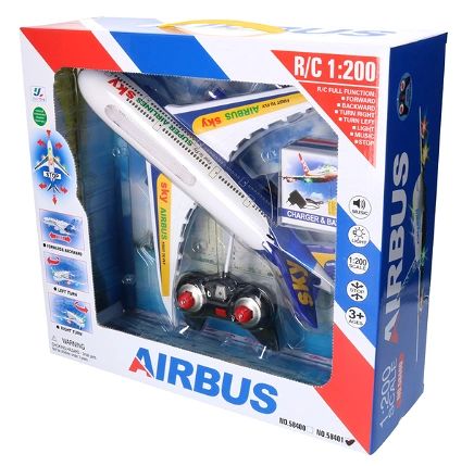 avion jouet airbus avec lumières clignotantes