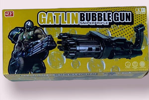 Calibre gatlin gun bubble maker
