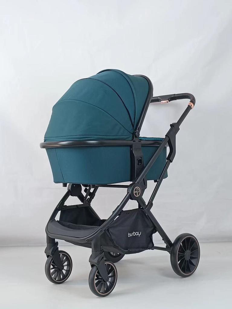 BURBAY poussette bébé 3 en 1  VERT