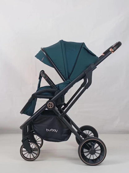 BURBAY poussette bébé 3 en 1  VERT