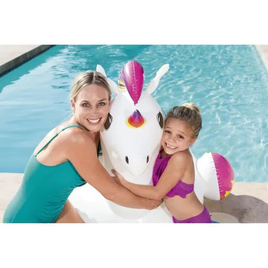Bestway 41114 Bouée XL chevauchable Licorne 150 x 117 cm