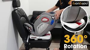 360 DEGRÉS SIEGE AUTO ISOFIX BURBAY ROUGE