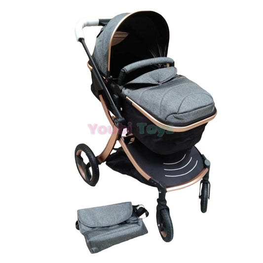 Poussette tendance en aluminium / GRIS