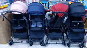 Poussette bébé de luxe pliable BLACK