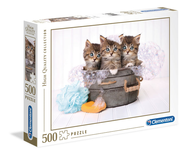 PUZZLE Kittens and soap - 500 pcs - Collection Haute Qualité