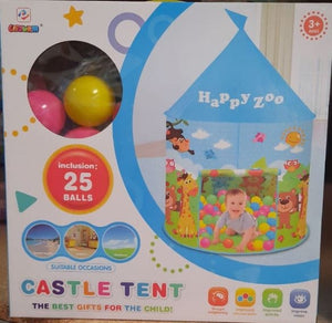Tente Château + 25 Balles Pop Up